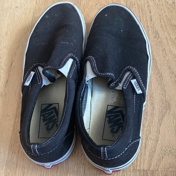 Vans Shoes Vans Sz 7 Womens Slide On Shoes Black And White Poshmark